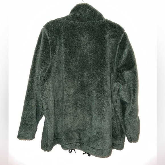 NWOT Madewell Deep Forest (Re)sourced Sherpa Zip Jacket size 1x - Picture 8 of 8